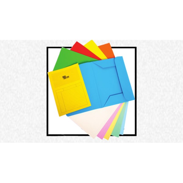 CARTELLE A 3 LEMBI CARDEA COLORI ASSORTITI 10PZ
