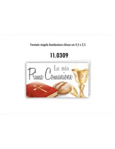 BIGLIETTI PER BOMBONIERE COMUNIONE 11.0309 20 PZ