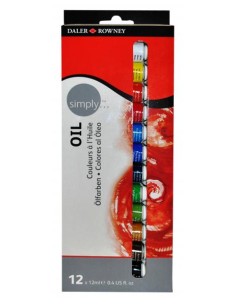 Daler- Rowney - SIMPLY set dei colori ad olio 12 x 12ml