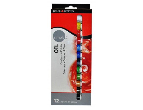 Daler- Rowney - SIMPLY set dei colori ad olio 12 x 12ml