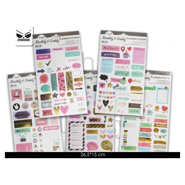 STICKER PER AGENDE E PLANNER COD. ST5627