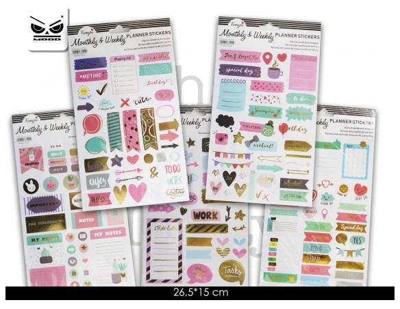 STICKER PER AGENDE E PLANNER COD. ST5627