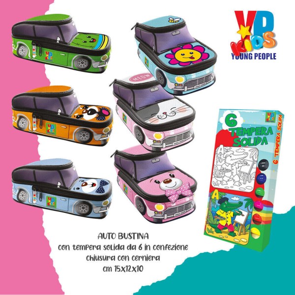 Bustina + tempera solida young people kids maxi