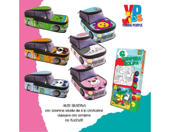 Bustina + tempera solida young people kids maxi