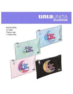Borsellino Busta Piatta Tinta unita glamour 2022 glitter...