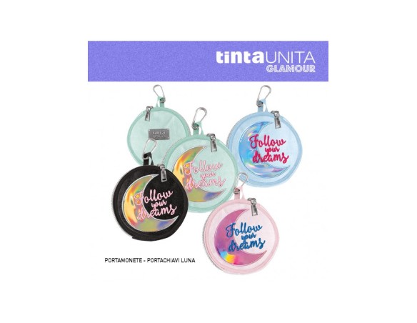 Porta monete Tinta unita glamour 2022 glitter porta spiccioli