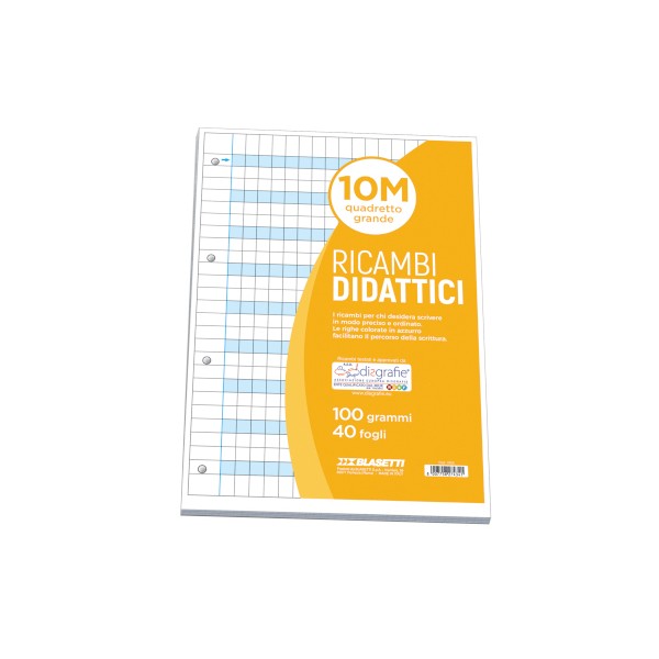 Ricambi didattici forati f.to a4 40 fogli carta...