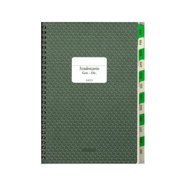 SCADENZARIO A5 SPIRALE 48FG ANNUALE GEN-DIC