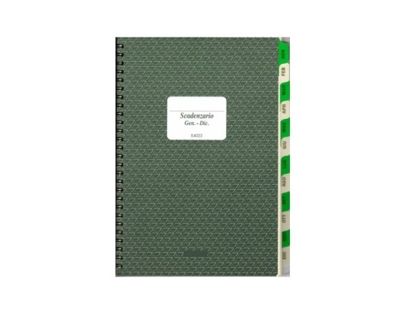 SCADENZARIO A5 SPIRALE 48FG ANNUALE GEN-DIC