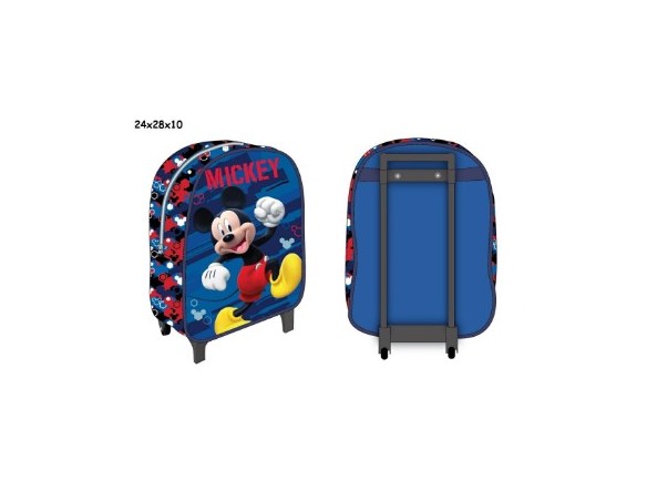 Topolino | TROLLEY MICKEY TOPOLINO MASCHIETTO BIMBO ASILO 28 CM