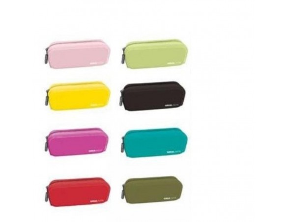 TOMBOLINO BAULETTO TINTA UNITA IN SILICONE CON ACCESSORI STABILO