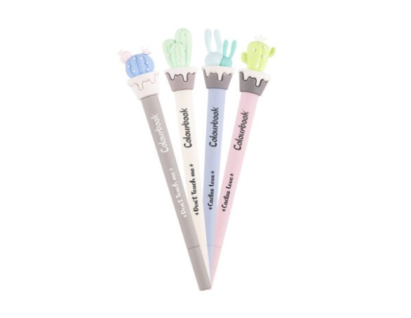 Penna Cactus Pen scrive blu