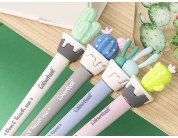 Penna Cactus Pen scrive blu