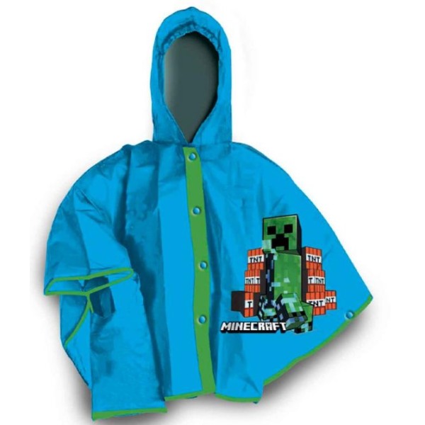 MANTELLINA KIDS PVC minecraft PIOGGIA Dalla 3...