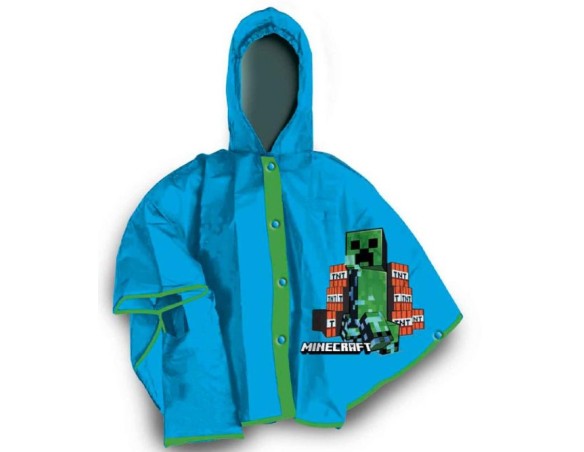 MANTELLINA KIDS PVC minecraft PIOGGIA Dalla 3 alla 9 anni
