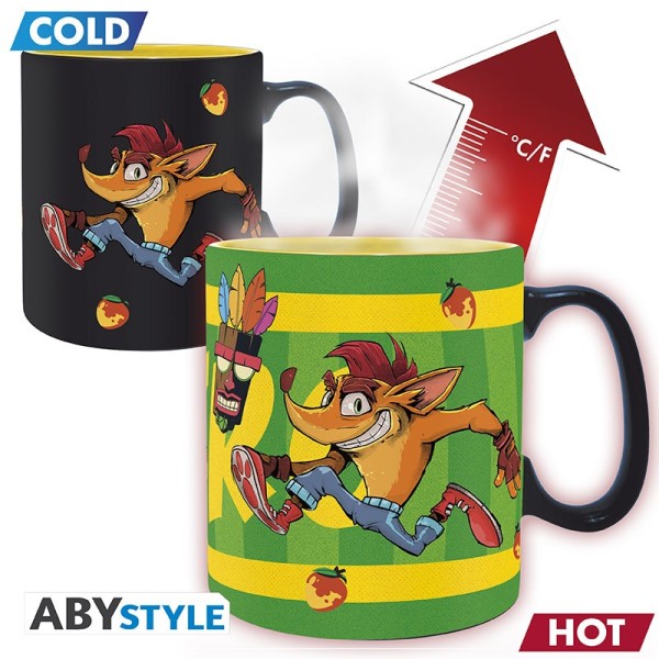Tazza Crash Bandicoot Tazza 460ml Heat Change...