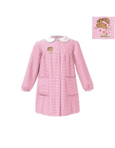 GREMBIULE SIGGI ® ASILO FEMMINUCCIA QUADRETTATO ROSA...