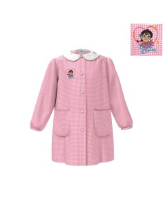 GREMBIULE SIGGI ® ASILO FEMMINUCCIA QUADRETTATO ROSA...