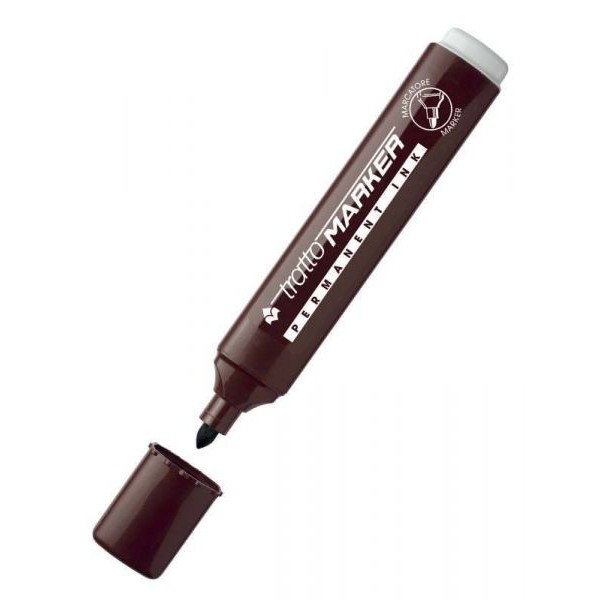 PENNARELLO TRATTO MARKER MARRONE PUNTA TONDA