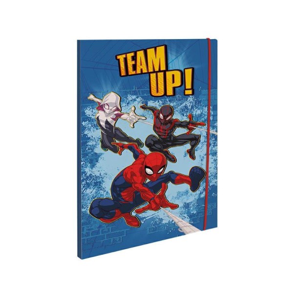 CARTELLINA CON ELASTICO SPIDERMAN 1 CM