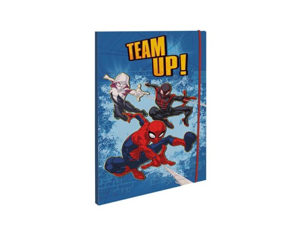 CARTELLINA CON ELASTICO SPIDERMAN 1 CM