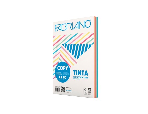 Carta Colorata Copy Tinta Fabriano - A4 - 80 G - 62521297 (Assortiti Tenui Conf. 250)