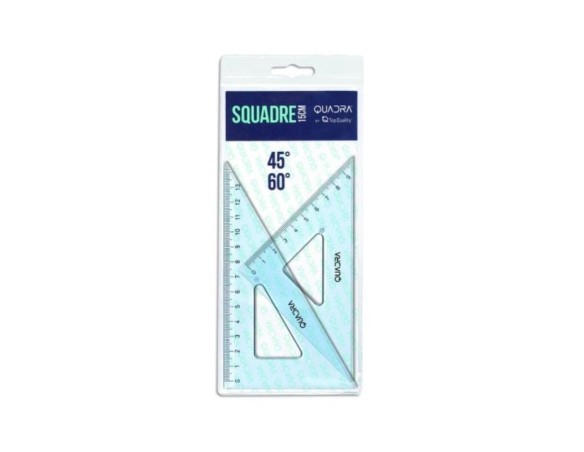 Coppia Squadre in Plastica Top Quality cm 16 60/45 Gradi
