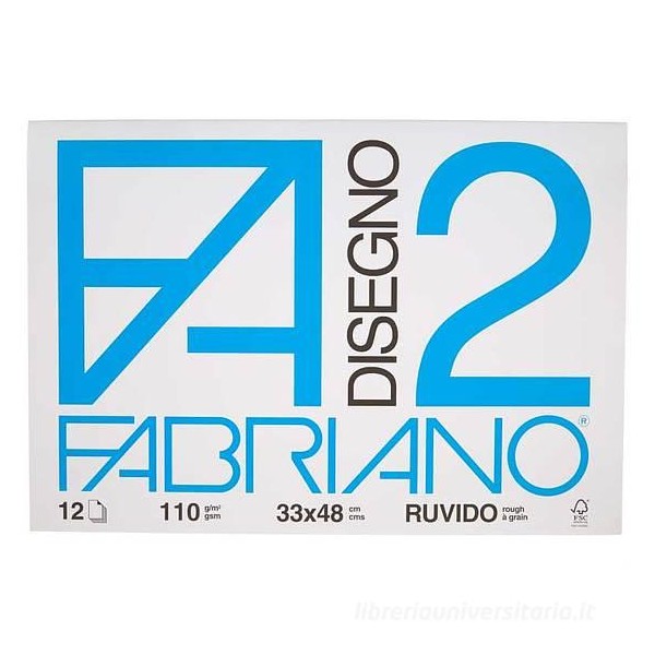 ALBUM FABRIANO F2 CM. 33 X 48 FG.12 GR.110 R...