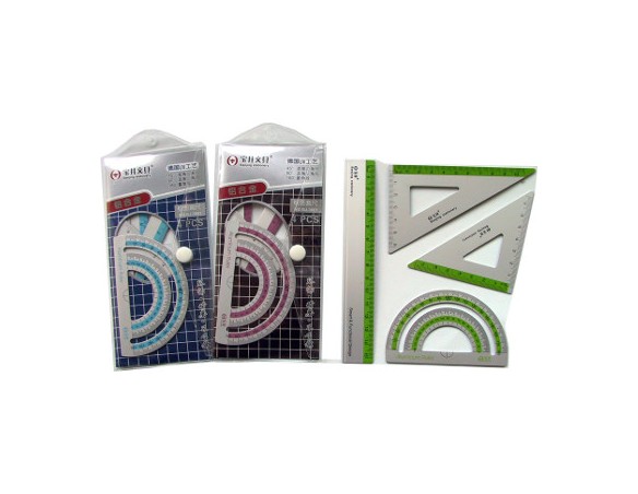 SET SQUADRE +RIGA +GONIOM. METAL COLOR BJ-3601