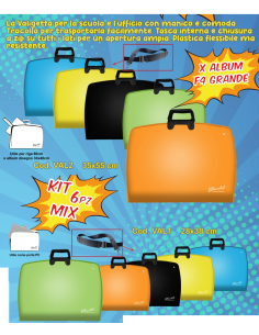 VALIGETTA TOP POLIONDA PP38X55 COLOR CON TRACOLLA MIX