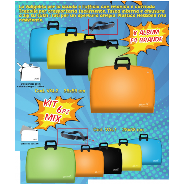 VALIGETTA TOP POLIONDA PP38X55 COLOR CON...