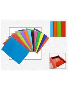 Cartellina con elastico Cromata 18x24 cm - A5 con 3 ali...