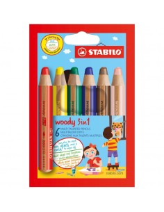 Pastello Matita colorata Multi-Funzione - STABILO woody 3...