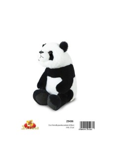 PELUCHE PANDA SEDUTO CM 28 H ECO-FRIENDLY 25436