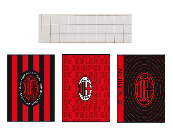 QUADERNO MILAN 10mm prima e seconda elementare UFFICIALE MAXI