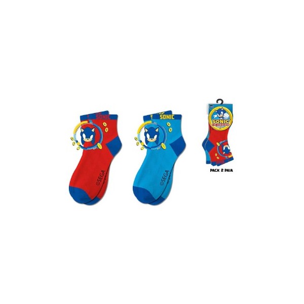 CALZE CALZINI CORTI SONIC 40002 ( 2 paia )