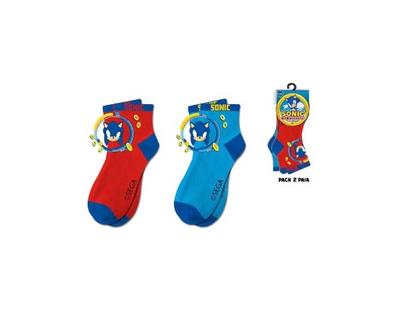 CALZE CALZINI CORTI SONIC 40002 ( 2 paia )