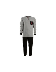 PIGIAMA SQUADRA MILAN COTONE LUNGO RAGAZZO BAMBINO 15105