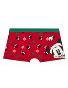 BOXER TOPOLINO MICKEY 95% COTONE NATALE ROSSO VH3081