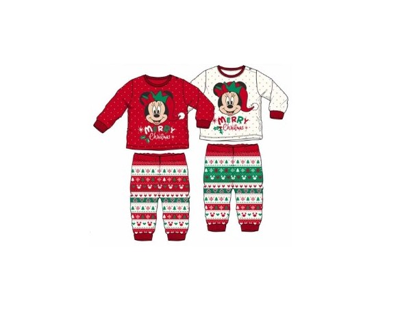 PIGIAMA CALDO COTONE MINNIE baby DISNEY BAMBINA NATALE VH0349