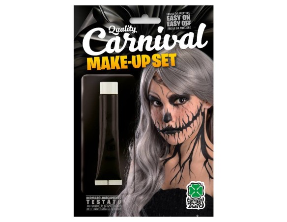 TRUCCO PROFESSIONALE TUBETTO FONDOTINTA halloween carnevale NERO