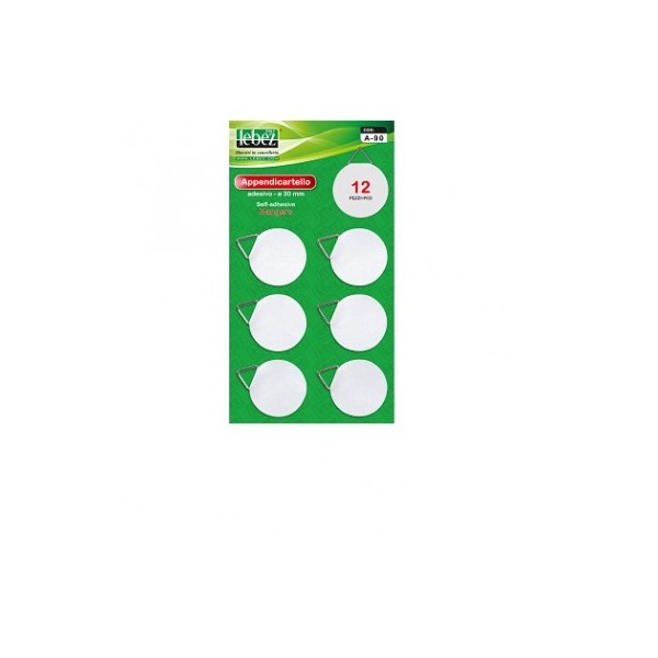 APPENDI CARTELLI ADESIVO BLISTER 12 PZ. COD. A-90