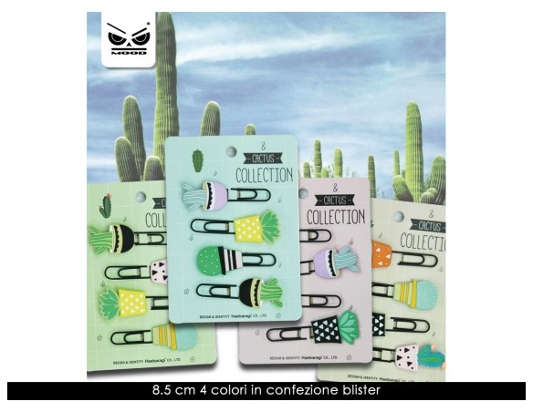 SET 4 SEGNALIBRO MAXI GRAFFETTA CACTUS COD. ST4767