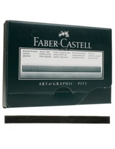FABER CASTELL QUADRELLI GESSETTO CRETA CARBONCINO NERO FABER