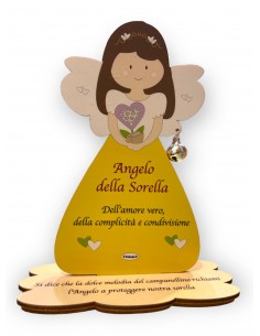 Fabula | Porta Foto/Memo Angelo della sorella In Legno...