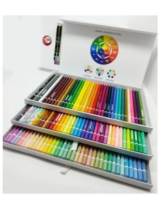 Valigetta Maxi 108 Colori Pastelli a matita Tinta Unita...