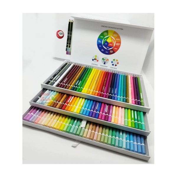 Valigetta Maxi 108 Colori Pastelli a matita...