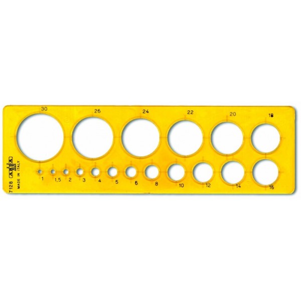 MASCHERA CERCHI CIRCOLIGRAFO MM. 1-30 ARDA MM1