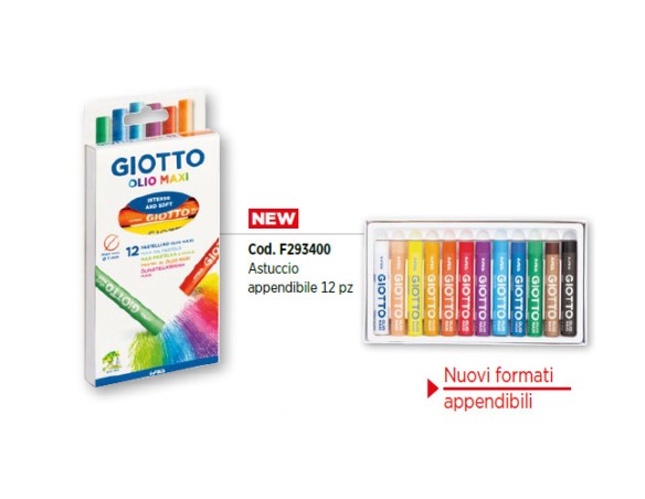 PASTELLI COLORI OLIO GIOTTO 12 PEZZI