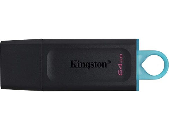 Pen drive 64 GB Kingston DataTraveler Exodia DTX/64GB Flash Drive USB 3.2 Gen 1 - con cappuccio protettivo e anello portachiavi